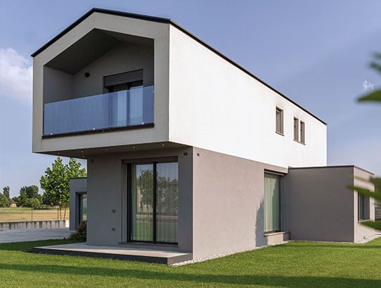 Casa in acciaio con rivestimento a secco - y-uno