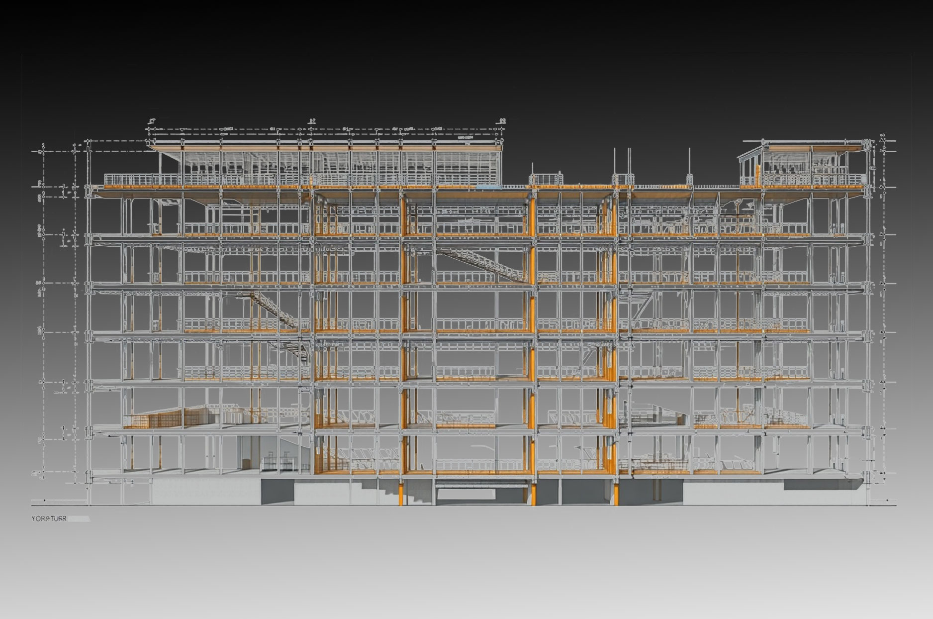 progettazione e modellazione acciaio edifici alti